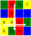 Flat Rubik - Double Shift Puzzle