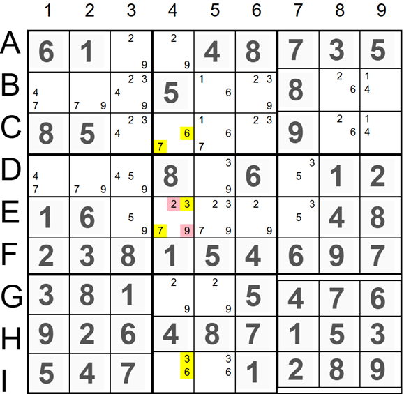 Hidden Triples In Column