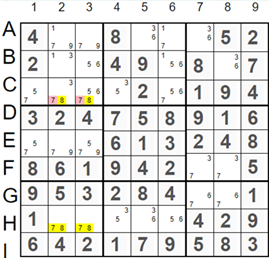 UniqueRectangles Tipe 4 Example